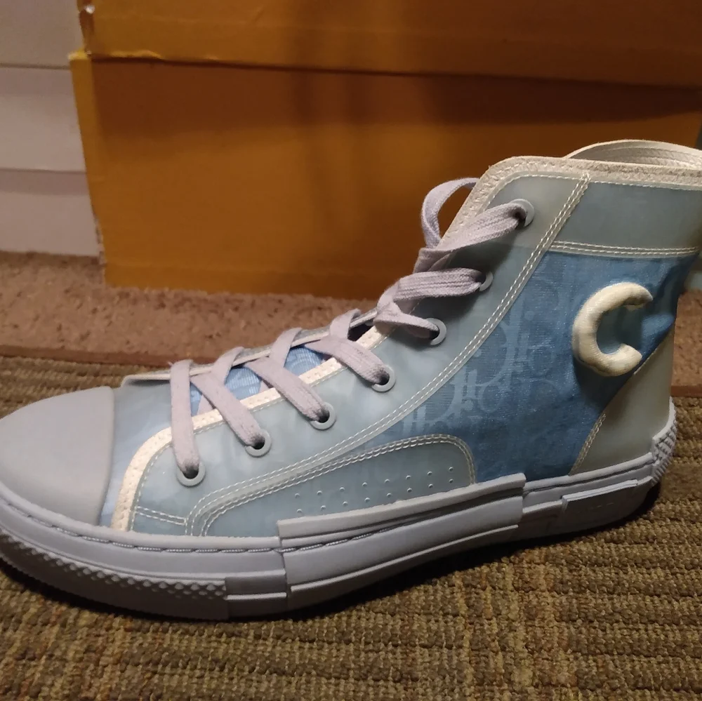 Dior B23 High Daniel Arsham Oblique Light Blue - Picture 2 of 4